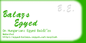 balazs egyed business card